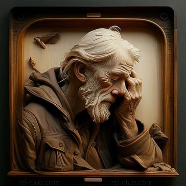3D модель Морган Вейстлинг, американский художник (STL)